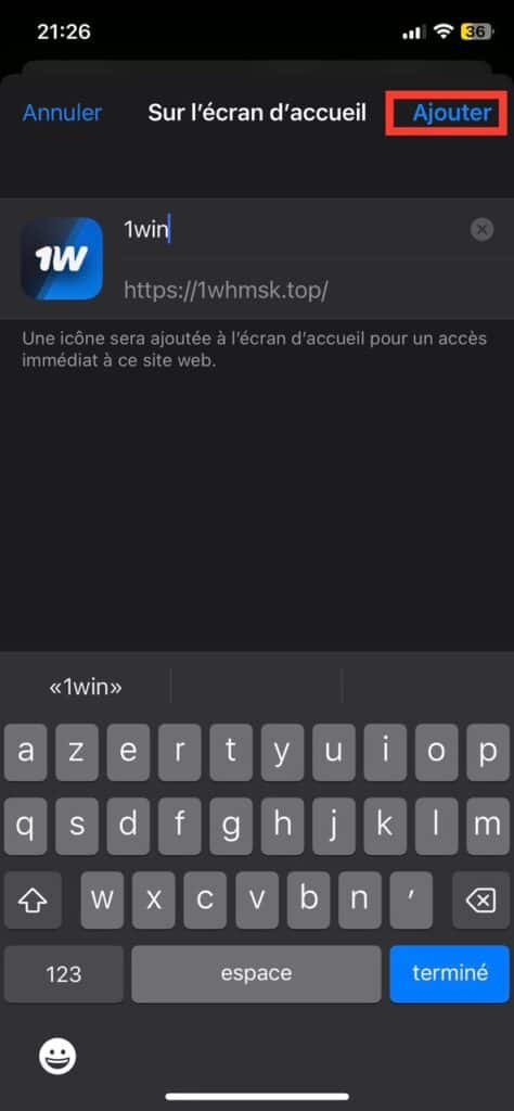 1win App iOs