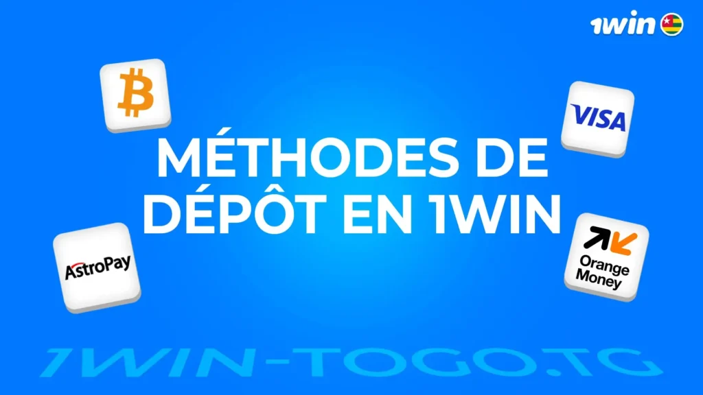 Méthodes de dépôt sur 1win Togo