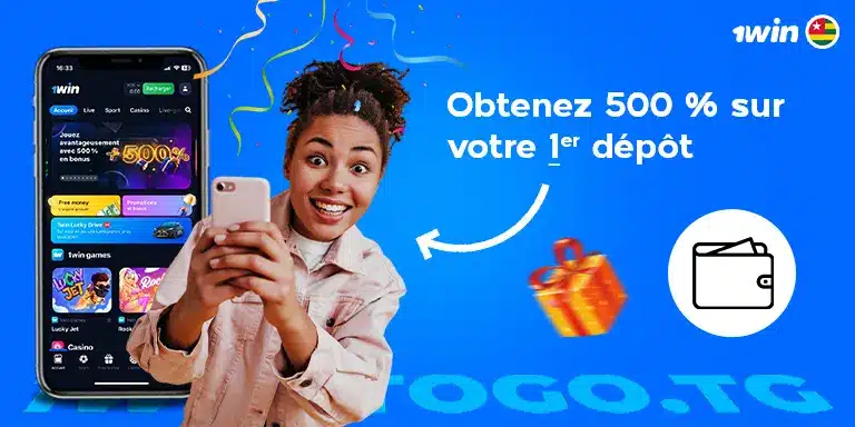 Inscription 1win Togo ᐉ Obtenez 500 % sur votre 1ᵉʳ dépôt