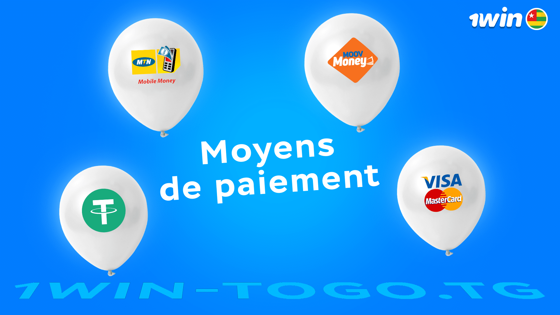 moyens de paiement sur 1win togo